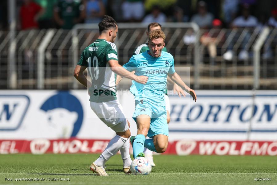 Patrick Götzelmann, sport, action, Willy-Sachs-Stadion, SpVgg Greuther Fürth II, Schweinfurt, Saison 2023/2024, SGF, Regionalliga Bayern, Fussball, FCS, BFV, 5. Spieltag, 19.08.2023, 1. FC Schweinfurt 1905 - Bild-ID: 2374997