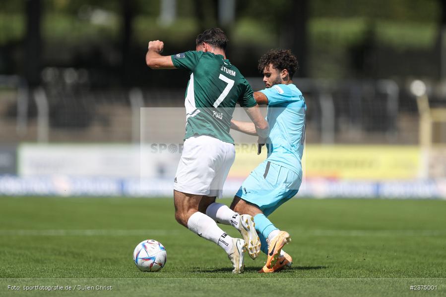 Severo Sturm, sport, action, Willy-Sachs-Stadion, SpVgg Greuther Fürth II, Schweinfurt, Saison 2023/2024, SGF, Regionalliga Bayern, Fussball, FCS, BFV, 5. Spieltag, 19.08.2023, 1. FC Schweinfurt 1905 - Bild-ID: 2375001