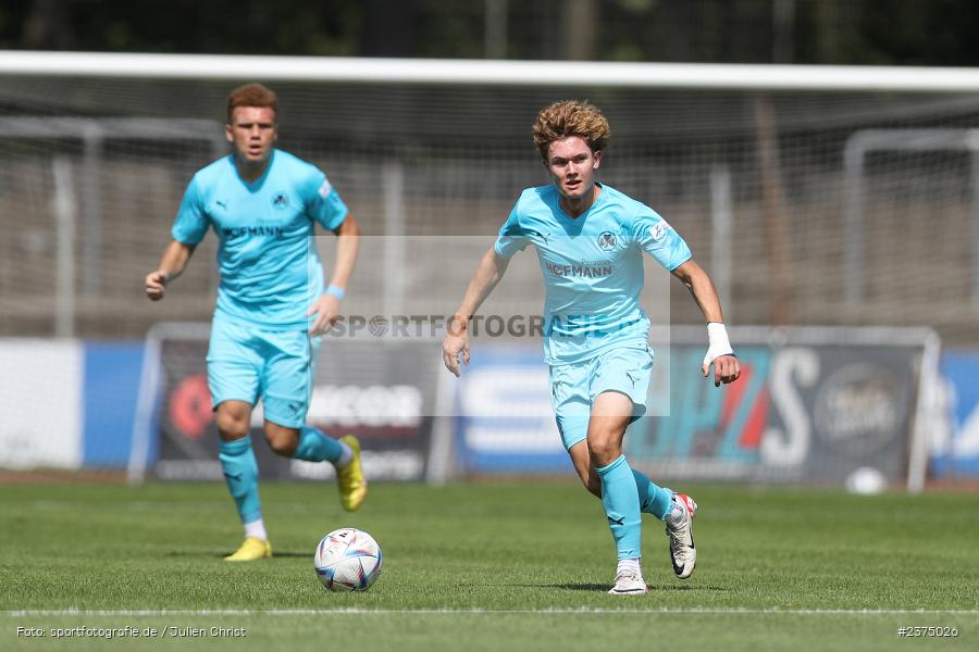 Devin Angleberger, sport, action, Willy-Sachs-Stadion, SpVgg Greuther Fürth II, Schweinfurt, Saison 2023/2024, SGF, Regionalliga Bayern, Fussball, FCS, BFV, 5. Spieltag, 19.08.2023, 1. FC Schweinfurt 1905 - Bild-ID: 2375026