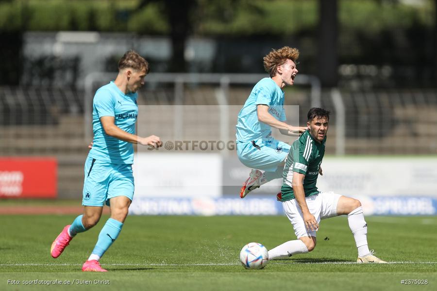 Devin Angleberger, sport, action, Willy-Sachs-Stadion, SpVgg Greuther Fürth II, Schweinfurt, Saison 2023/2024, SGF, Regionalliga Bayern, Fussball, FCS, BFV, 5. Spieltag, 19.08.2023, 1. FC Schweinfurt 1905 - Bild-ID: 2375028