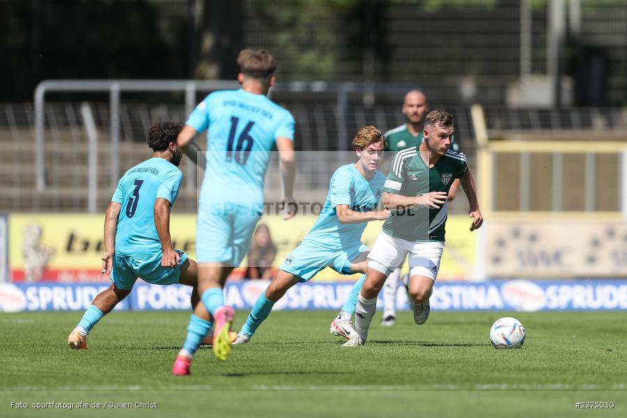 Fabio Bozesan, sport, action, Willy-Sachs-Stadion, SpVgg Greuther Fürth II, Schweinfurt, Saison 2023/2024, SGF, Regionalliga Bayern, Fussball, FCS, BFV, 5. Spieltag, 19.08.2023, 1. FC Schweinfurt 1905 - Bild-ID: 2375030