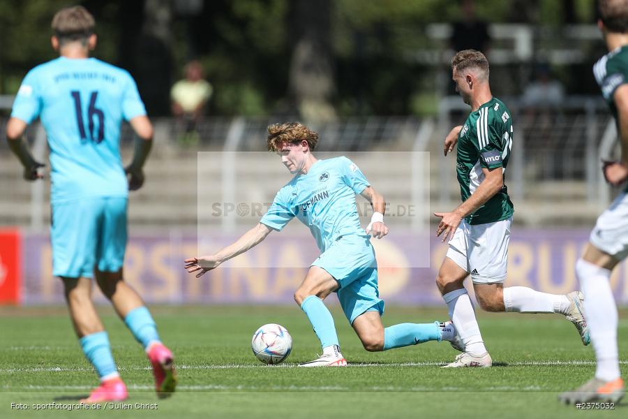 Devin Angleberger, sport, action, Willy-Sachs-Stadion, SpVgg Greuther Fürth II, Schweinfurt, Saison 2023/2024, SGF, Regionalliga Bayern, Fussball, FCS, BFV, 5. Spieltag, 19.08.2023, 1. FC Schweinfurt 1905 - Bild-ID: 2375032