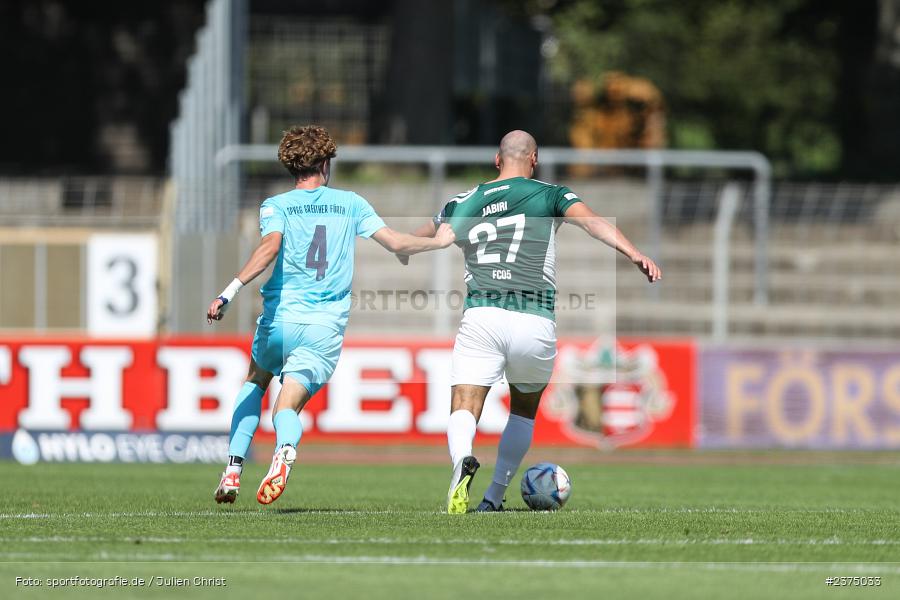 Devin Angleberger, sport, action, Willy-Sachs-Stadion, SpVgg Greuther Fürth II, Schweinfurt, Saison 2023/2024, SGF, Regionalliga Bayern, Fussball, FCS, BFV, 5. Spieltag, 19.08.2023, 1. FC Schweinfurt 1905 - Bild-ID: 2375033