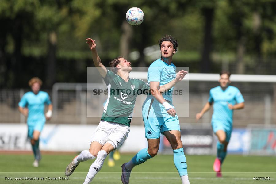 Tom Feulner, sport, action, Willy-Sachs-Stadion, SpVgg Greuther Fürth II, Schweinfurt, Saison 2023/2024, SGF, Regionalliga Bayern, Fussball, FCS, BFV, 5. Spieltag, 19.08.2023, 1. FC Schweinfurt 1905 - Bild-ID: 2375038