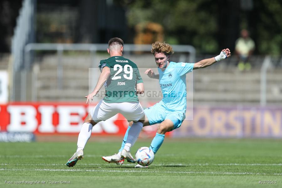 Devin Angleberger, sport, action, Willy-Sachs-Stadion, SpVgg Greuther Fürth II, Schweinfurt, Saison 2023/2024, SGF, Regionalliga Bayern, Fussball, FCS, BFV, 5. Spieltag, 19.08.2023, 1. FC Schweinfurt 1905 - Bild-ID: 2375043