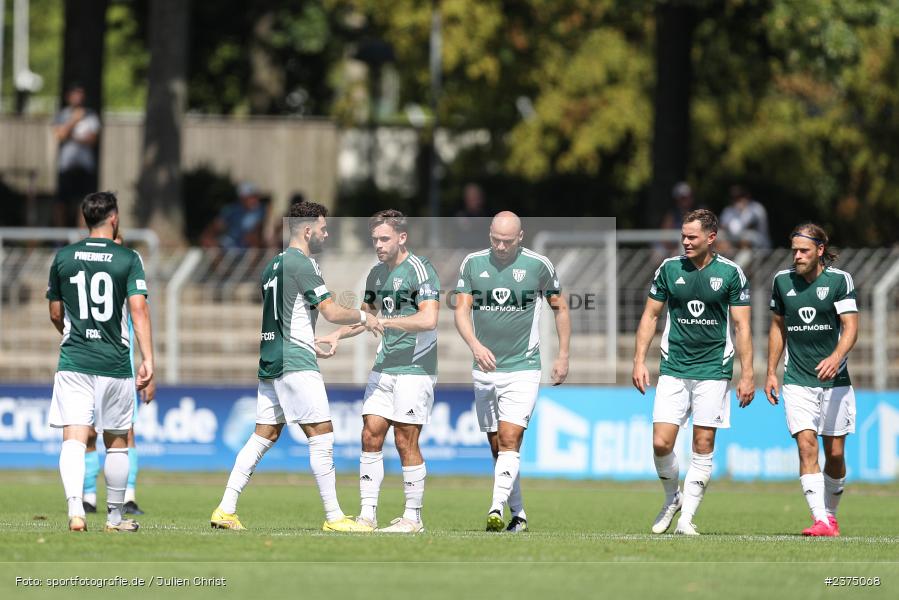 Team, Torjubel, Severo Sturm, sport, action, Willy-Sachs-Stadion, SpVgg Greuther Fürth II, Schweinfurt, Saison 2023/2024, SGF, Regionalliga Bayern, Fussball, FCS, BFV, 5. Spieltag, 19.08.2023, 1. FC Schweinfurt 1905 - Bild-ID: 2375068