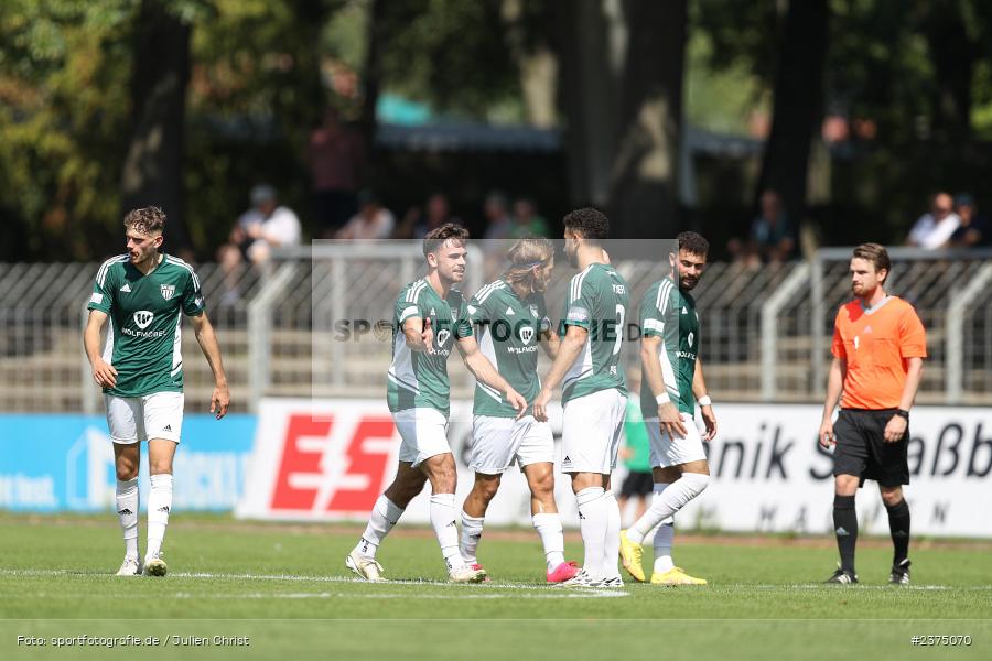 Team, Torjubel, Severo Sturm, sport, action, Willy-Sachs-Stadion, SpVgg Greuther Fürth II, Schweinfurt, Saison 2023/2024, SGF, Regionalliga Bayern, Fussball, FCS, BFV, 5. Spieltag, 19.08.2023, 1. FC Schweinfurt 1905 - Bild-ID: 2375070