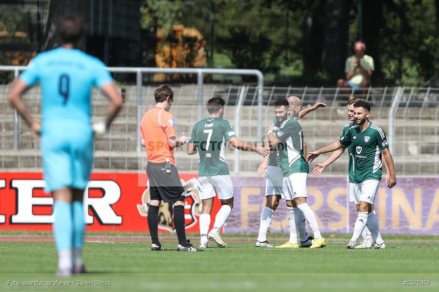 Team, Fabio Bozesan, sport, action, Willy-Sachs-Stadion, SpVgg Greuther Fürth II, Schweinfurt, Saison 2023/2024, SGF, Regionalliga Bayern, Fussball, FCS, BFV, 5. Spieltag, 19.08.2023, 1. FC Schweinfurt 1905 - Bild-ID: 2375079