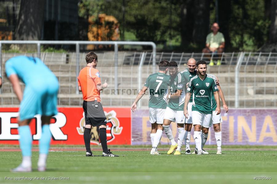 Team, Fabio Bozesan, sport, action, Willy-Sachs-Stadion, SpVgg Greuther Fürth II, Schweinfurt, Saison 2023/2024, SGF, Regionalliga Bayern, Fussball, FCS, BFV, 5. Spieltag, 19.08.2023, 1. FC Schweinfurt 1905 - Bild-ID: 2375080