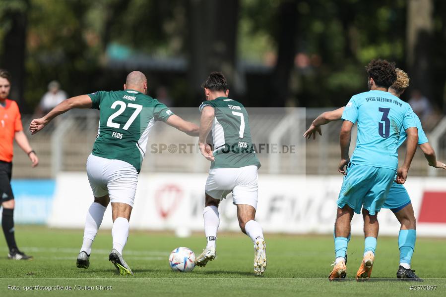 Adam Jabiri, sport, action, Willy-Sachs-Stadion, SpVgg Greuther Fürth II, Schweinfurt, Saison 2023/2024, SGF, Regionalliga Bayern, Fussball, FCS, BFV, 5. Spieltag, 19.08.2023, 1. FC Schweinfurt 1905 - Bild-ID: 2375097
