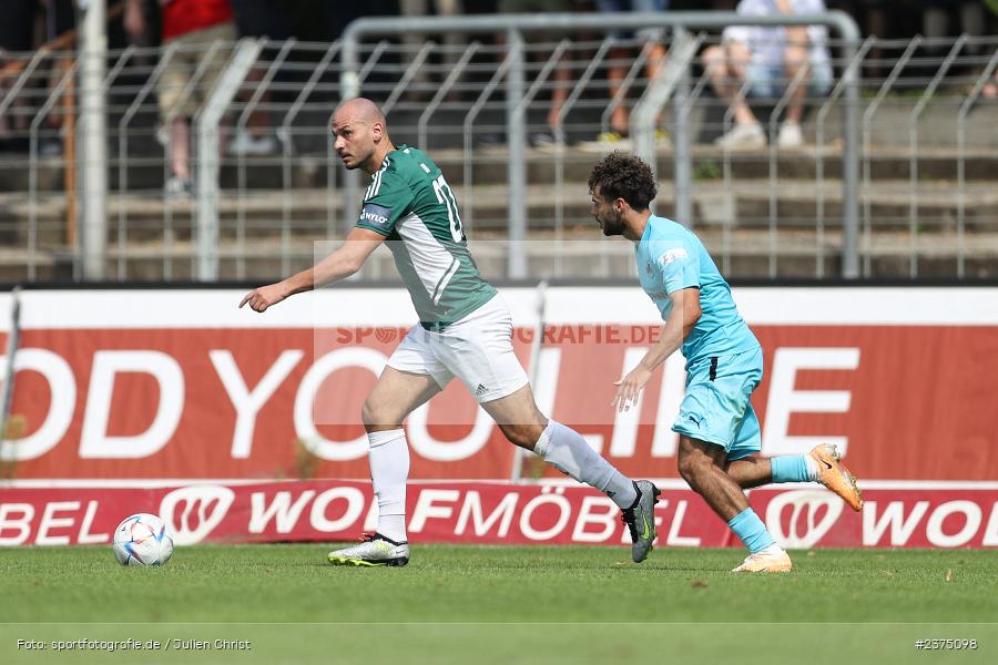 Adam Jabiri, sport, action, Willy-Sachs-Stadion, SpVgg Greuther Fürth II, Schweinfurt, Saison 2023/2024, SGF, Regionalliga Bayern, Fussball, FCS, BFV, 5. Spieltag, 19.08.2023, 1. FC Schweinfurt 1905 - Bild-ID: 2375098