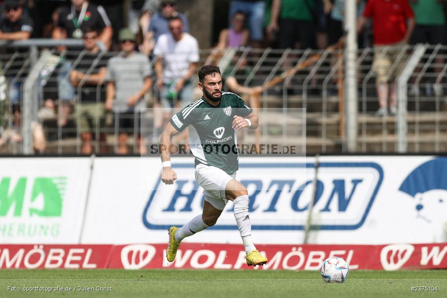 Taha Aksu, sport, action, Willy-Sachs-Stadion, SpVgg Greuther Fürth II, Schweinfurt, Saison 2023/2024, SGF, Regionalliga Bayern, Fussball, FCS, BFV, 5. Spieltag, 19.08.2023, 1. FC Schweinfurt 1905 - Bild-ID: 2375104