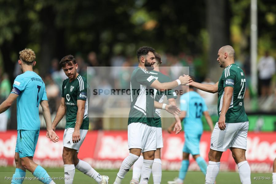 Taha Aksu, sport, action, Willy-Sachs-Stadion, SpVgg Greuther Fürth II, Schweinfurt, Saison 2023/2024, SGF, Regionalliga Bayern, Fussball, FCS, BFV, 5. Spieltag, 19.08.2023, 1. FC Schweinfurt 1905 - Bild-ID: 2375146