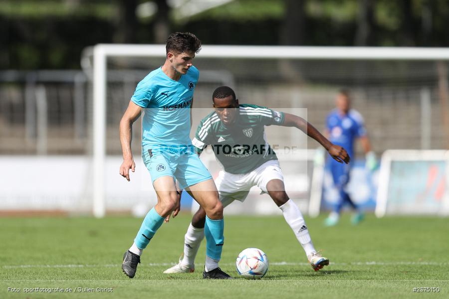 Aiden Mostofi, sport, action, Willy-Sachs-Stadion, SpVgg Greuther Fürth II, Schweinfurt, Saison 2023/2024, SGF, Regionalliga Bayern, Fussball, FCS, BFV, 5. Spieltag, 19.08.2023, 1. FC Schweinfurt 1905 - Bild-ID: 2375150