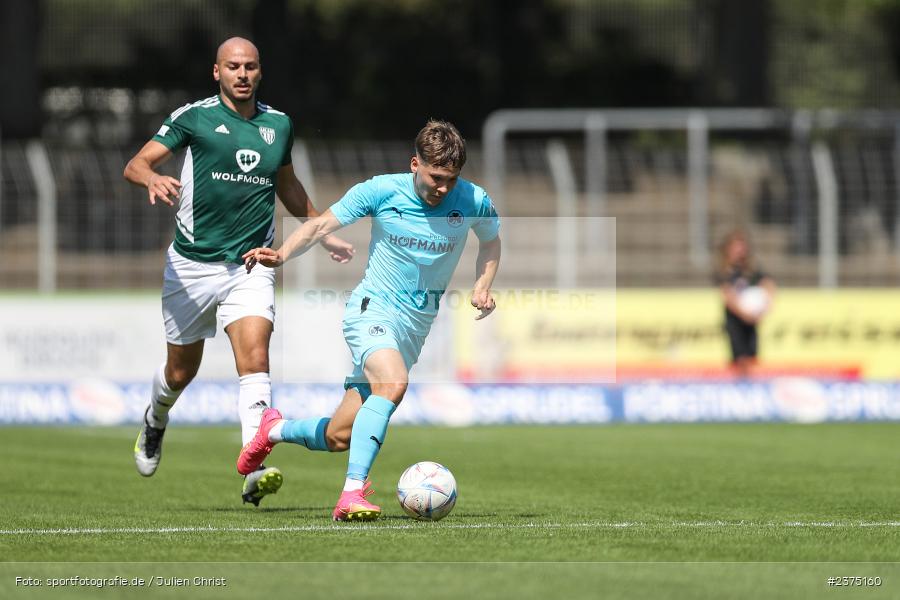 Sebastian Müller, sport, action, Willy-Sachs-Stadion, SpVgg Greuther Fürth II, Schweinfurt, Saison 2023/2024, SGF, Regionalliga Bayern, Fussball, FCS, BFV, 5. Spieltag, 19.08.2023, 1. FC Schweinfurt 1905 - Bild-ID: 2375160