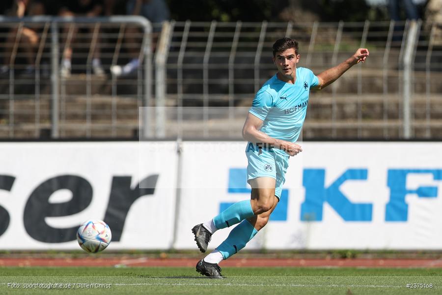 Aiden Mostofi, sport, action, Willy-Sachs-Stadion, SpVgg Greuther Fürth II, Schweinfurt, Saison 2023/2024, SGF, Regionalliga Bayern, Fussball, FCS, BFV, 5. Spieltag, 19.08.2023, 1. FC Schweinfurt 1905 - Bild-ID: 2375168