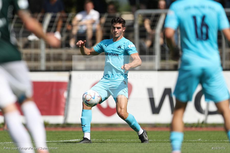 Aiden Mostofi, sport, action, Willy-Sachs-Stadion, SpVgg Greuther Fürth II, Schweinfurt, Saison 2023/2024, SGF, Regionalliga Bayern, Fussball, FCS, BFV, 5. Spieltag, 19.08.2023, 1. FC Schweinfurt 1905 - Bild-ID: 2375170