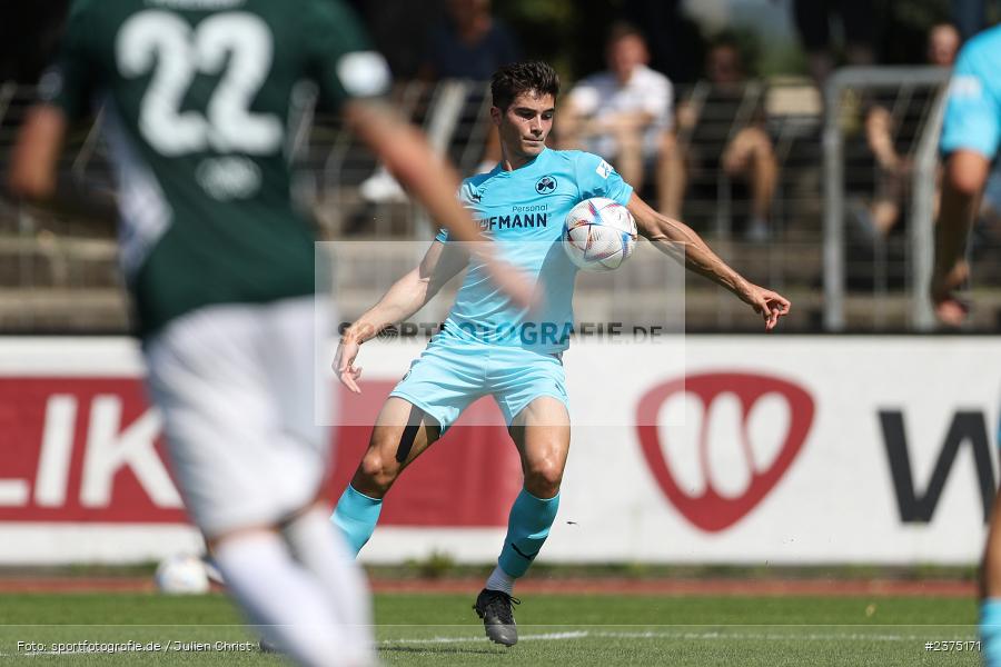 Aiden Mostofi, sport, action, Willy-Sachs-Stadion, SpVgg Greuther Fürth II, Schweinfurt, Saison 2023/2024, SGF, Regionalliga Bayern, Fussball, FCS, BFV, 5. Spieltag, 19.08.2023, 1. FC Schweinfurt 1905 - Bild-ID: 2375171