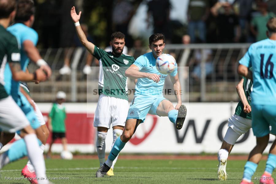 Aiden Mostofi, sport, action, Willy-Sachs-Stadion, SpVgg Greuther Fürth II, Schweinfurt, Saison 2023/2024, SGF, Regionalliga Bayern, Fussball, FCS, BFV, 5. Spieltag, 19.08.2023, 1. FC Schweinfurt 1905 - Bild-ID: 2375173