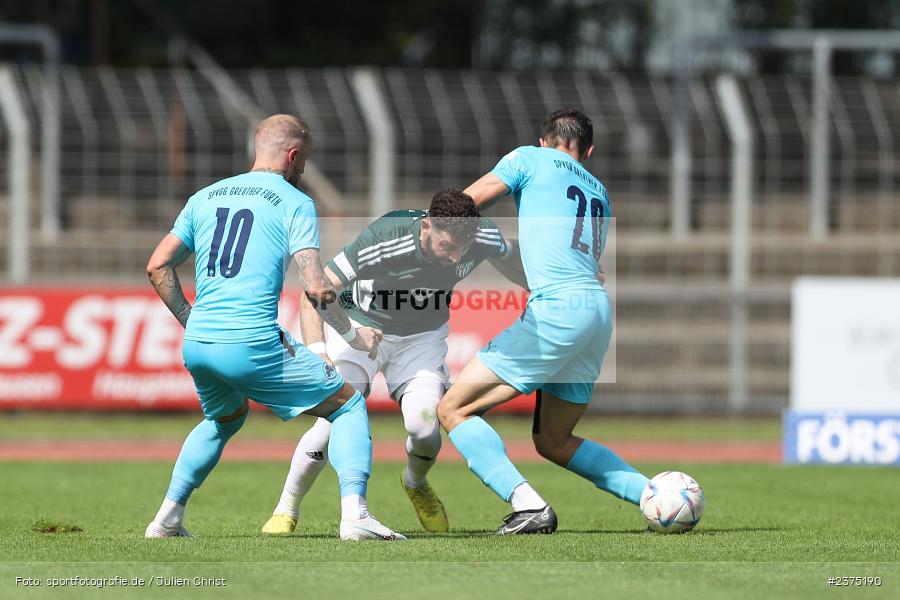 Taha Aksu, sport, action, Willy-Sachs-Stadion, SpVgg Greuther Fürth II, Schweinfurt, Saison 2023/2024, SGF, Regionalliga Bayern, Fussball, FCS, BFV, 5. Spieltag, 19.08.2023, 1. FC Schweinfurt 1905 - Bild-ID: 2375190