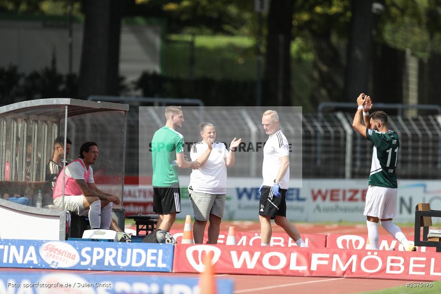 Taha Aksu, sport, action, Willy-Sachs-Stadion, SpVgg Greuther Fürth II, Schweinfurt, Saison 2023/2024, SGF, Regionalliga Bayern, Fussball, FCS, BFV, 5. Spieltag, 19.08.2023, 1. FC Schweinfurt 1905 - Bild-ID: 2375196