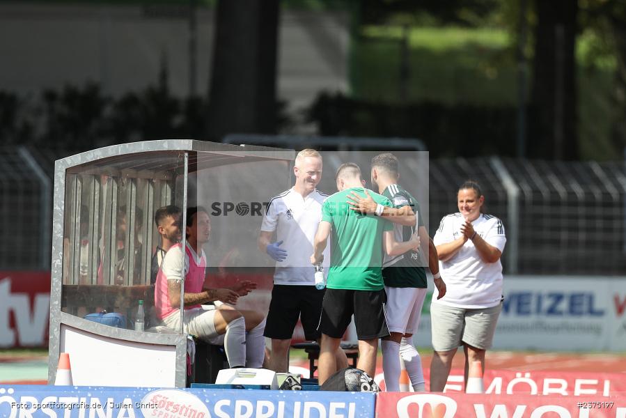 Taha Aksu, sport, action, Willy-Sachs-Stadion, SpVgg Greuther Fürth II, Schweinfurt, Saison 2023/2024, SGF, Regionalliga Bayern, Fussball, FCS, BFV, 5. Spieltag, 19.08.2023, 1. FC Schweinfurt 1905 - Bild-ID: 2375197