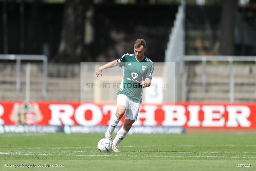 Fabio Bozesan, sport, action, Willy-Sachs-Stadion, SpVgg Greuther Fürth II, Schweinfurt, Saison 2023/2024, SGF, Regionalliga Bayern, Fussball, FCS, BFV, 5. Spieltag, 19.08.2023, 1. FC Schweinfurt 1905 - Bild-ID: 2375229