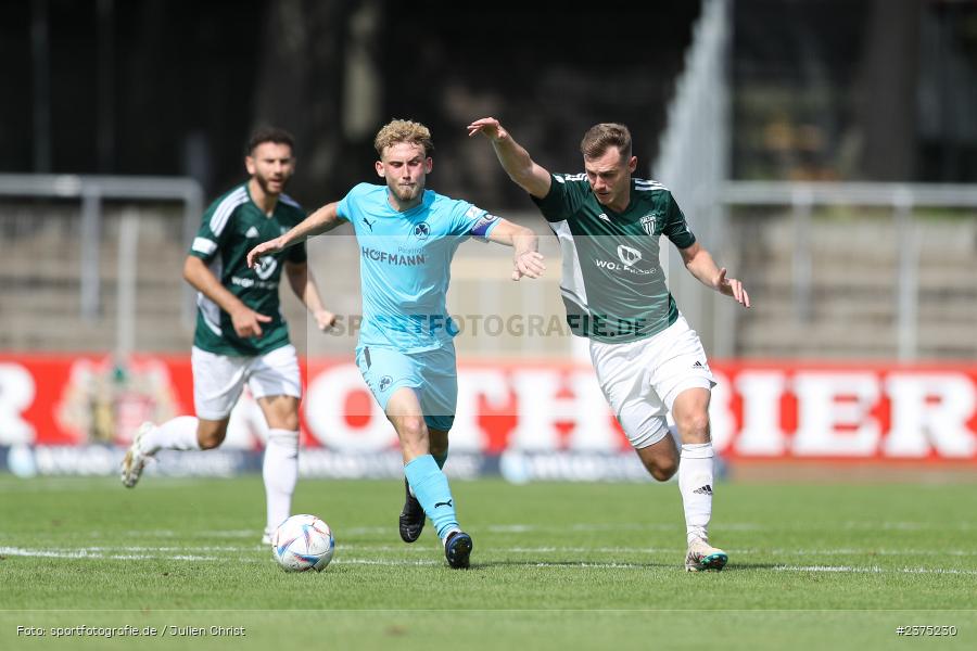 Fabio Bozesan, sport, action, Willy-Sachs-Stadion, SpVgg Greuther Fürth II, Schweinfurt, Saison 2023/2024, SGF, Regionalliga Bayern, Fussball, FCS, BFV, 5. Spieltag, 19.08.2023, 1. FC Schweinfurt 1905 - Bild-ID: 2375230