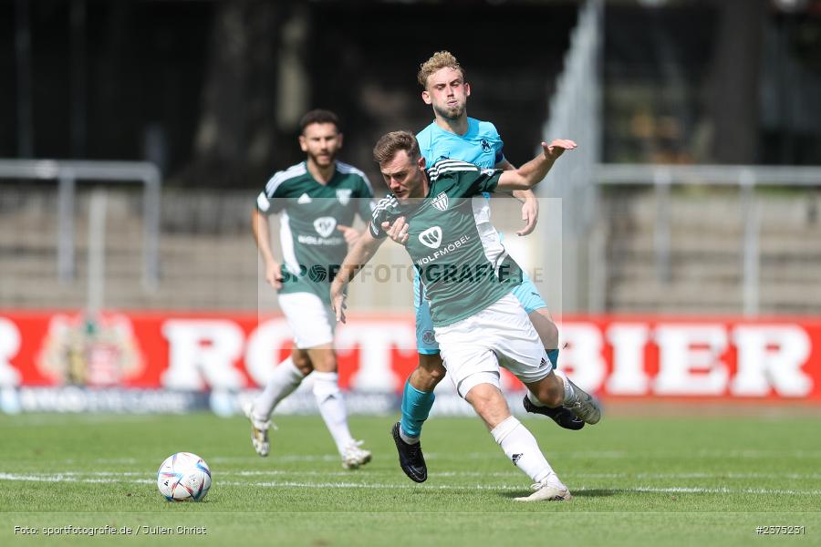 Fabio Bozesan, sport, action, Willy-Sachs-Stadion, SpVgg Greuther Fürth II, Schweinfurt, Saison 2023/2024, SGF, Regionalliga Bayern, Fussball, FCS, BFV, 5. Spieltag, 19.08.2023, 1. FC Schweinfurt 1905 - Bild-ID: 2375231