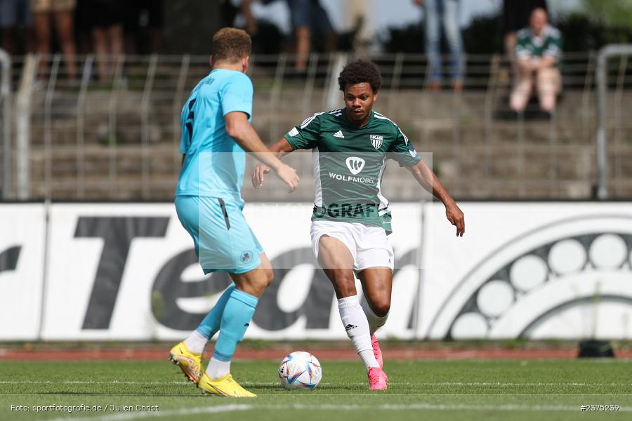 Dominik Ngatie, sport, action, Willy-Sachs-Stadion, SpVgg Greuther Fürth II, Schweinfurt, Saison 2023/2024, SGF, Regionalliga Bayern, Fussball, FCS, BFV, 5. Spieltag, 19.08.2023, 1. FC Schweinfurt 1905 - Bild-ID: 2375239