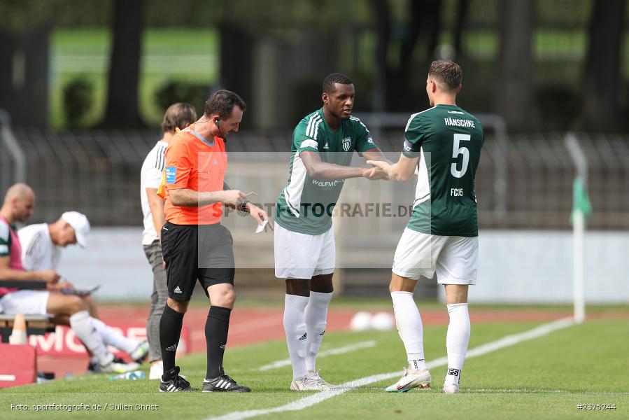 Boris Nana Tonzi, sport, action, Willy-Sachs-Stadion, SpVgg Greuther Fürth II, Schweinfurt, Saison 2023/2024, SGF, Regionalliga Bayern, Fussball, FCS, BFV, 5. Spieltag, 19.08.2023, 1. FC Schweinfurt 1905 - Bild-ID: 2375244