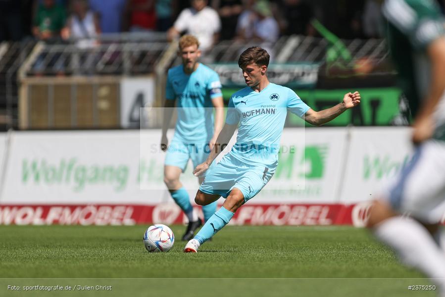 Sidney Raebiger, sport, action, Willy-Sachs-Stadion, SpVgg Greuther Fürth II, Schweinfurt, Saison 2023/2024, SGF, Regionalliga Bayern, Fussball, FCS, BFV, 5. Spieltag, 19.08.2023, 1. FC Schweinfurt 1905 - Bild-ID: 2375250