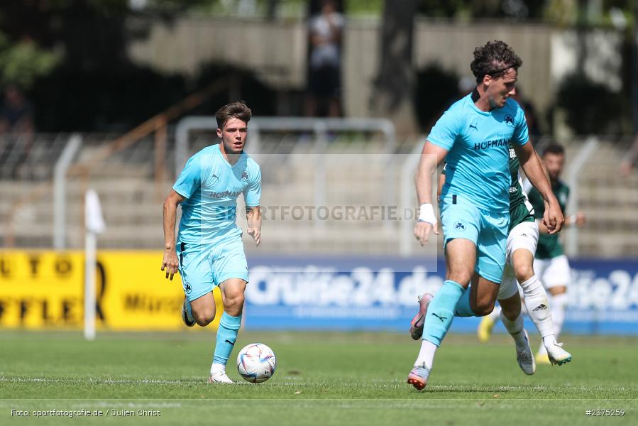 Sidney Raebiger, sport, action, Willy-Sachs-Stadion, SpVgg Greuther Fürth II, Schweinfurt, Saison 2023/2024, SGF, Regionalliga Bayern, Fussball, FCS, BFV, 5. Spieltag, 19.08.2023, 1. FC Schweinfurt 1905 - Bild-ID: 2375259