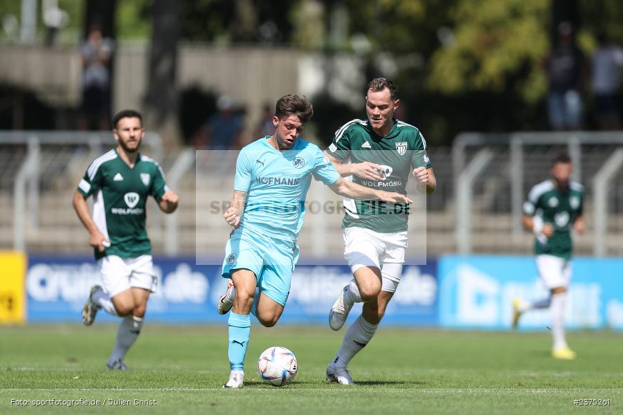 Sidney Raebiger, sport, action, Willy-Sachs-Stadion, SpVgg Greuther Fürth II, Schweinfurt, Saison 2023/2024, SGF, Regionalliga Bayern, Fussball, FCS, BFV, 5. Spieltag, 19.08.2023, 1. FC Schweinfurt 1905 - Bild-ID: 2375261