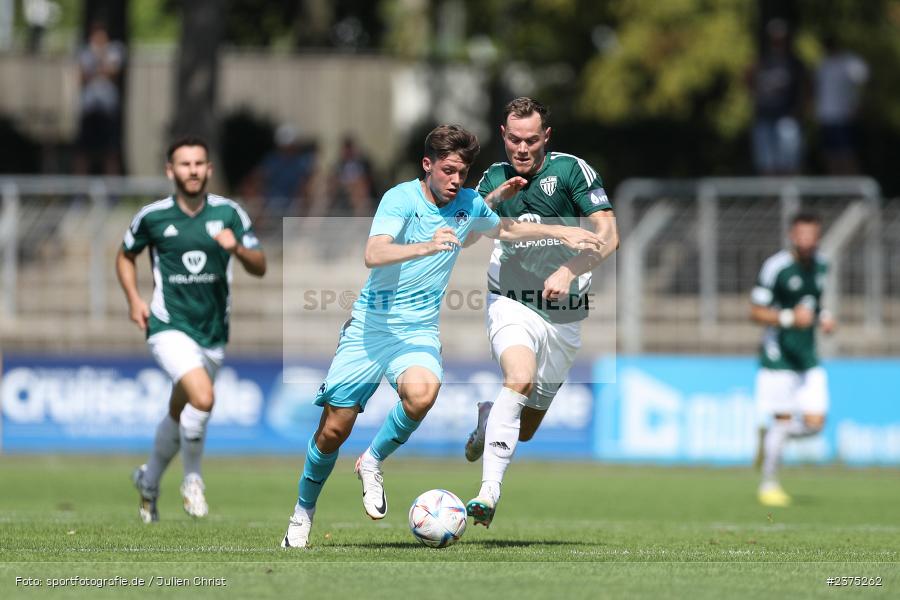 Sidney Raebiger, sport, action, Willy-Sachs-Stadion, SpVgg Greuther Fürth II, Schweinfurt, Saison 2023/2024, SGF, Regionalliga Bayern, Fussball, FCS, BFV, 5. Spieltag, 19.08.2023, 1. FC Schweinfurt 1905 - Bild-ID: 2375262