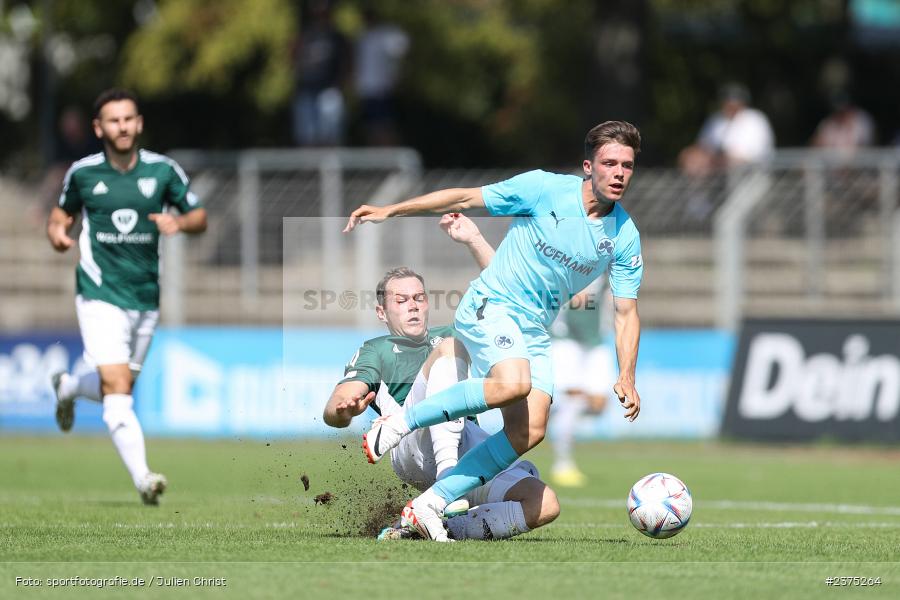 Sidney Raebiger, sport, action, Willy-Sachs-Stadion, SpVgg Greuther Fürth II, Schweinfurt, Saison 2023/2024, SGF, Regionalliga Bayern, Fussball, FCS, BFV, 5. Spieltag, 19.08.2023, 1. FC Schweinfurt 1905 - Bild-ID: 2375264