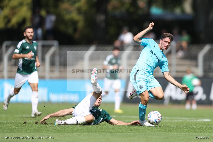 Sidney Raebiger, sport, action, Willy-Sachs-Stadion, SpVgg Greuther Fürth II, Schweinfurt, Saison 2023/2024, SGF, Regionalliga Bayern, Fussball, FCS, BFV, 5. Spieltag, 19.08.2023, 1. FC Schweinfurt 1905 - Bild-ID: 2375265