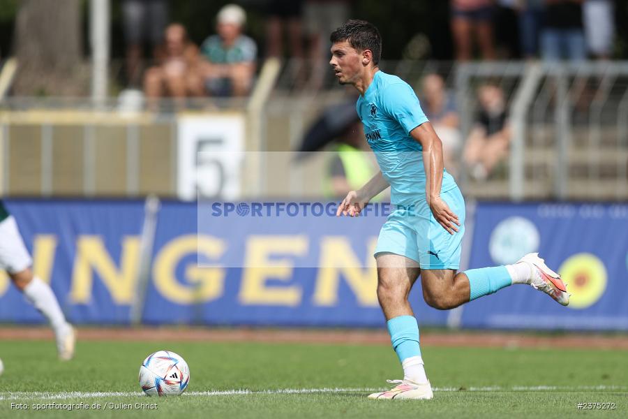 Leart Haskaj, sport, action, Willy-Sachs-Stadion, SpVgg Greuther Fürth II, Schweinfurt, Saison 2023/2024, SGF, Regionalliga Bayern, Fussball, FCS, BFV, 5. Spieltag, 19.08.2023, 1. FC Schweinfurt 1905 - Bild-ID: 2375272