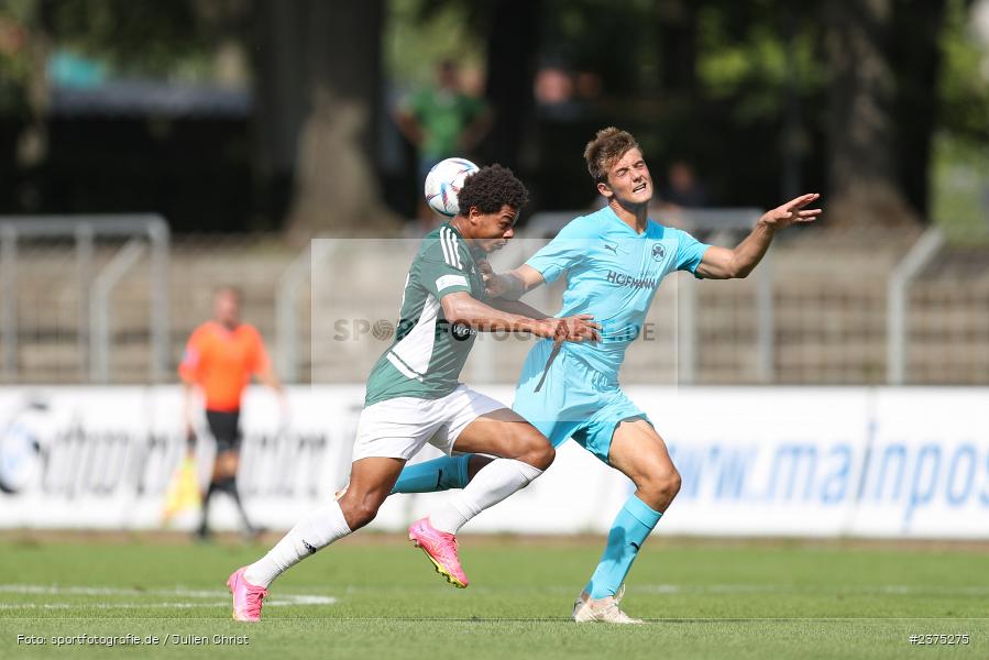 Dominik Ngatie, sport, action, Willy-Sachs-Stadion, SpVgg Greuther Fürth II, Schweinfurt, Saison 2023/2024, SGF, Regionalliga Bayern, Fussball, FCS, BFV, 5. Spieltag, 19.08.2023, 1. FC Schweinfurt 1905 - Bild-ID: 2375275