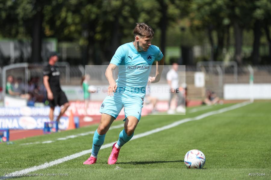 Sebastian Müller, sport, action, Willy-Sachs-Stadion, SpVgg Greuther Fürth II, Schweinfurt, Saison 2023/2024, SGF, Regionalliga Bayern, Fussball, FCS, BFV, 5. Spieltag, 19.08.2023, 1. FC Schweinfurt 1905 - Bild-ID: 2375284