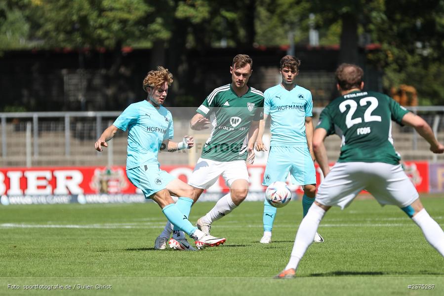 Devin Angleberger, sport, action, Willy-Sachs-Stadion, SpVgg Greuther Fürth II, Schweinfurt, Saison 2023/2024, SGF, Regionalliga Bayern, Fussball, FCS, BFV, 5. Spieltag, 19.08.2023, 1. FC Schweinfurt 1905 - Bild-ID: 2375287