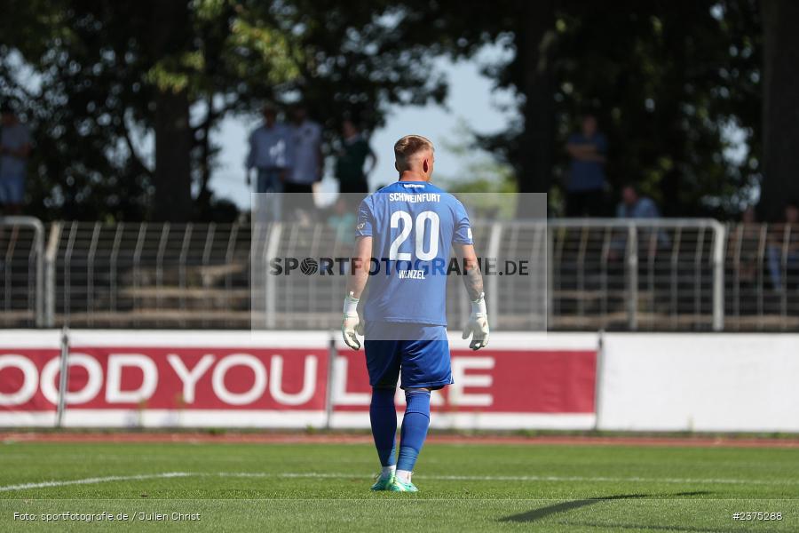 Lukas Wenzel, sport, action, Willy-Sachs-Stadion, SpVgg Greuther Fürth II, Schweinfurt, Saison 2023/2024, SGF, Regionalliga Bayern, Fussball, FCS, BFV, 5. Spieltag, 19.08.2023, 1. FC Schweinfurt 1905 - Bild-ID: 2375288