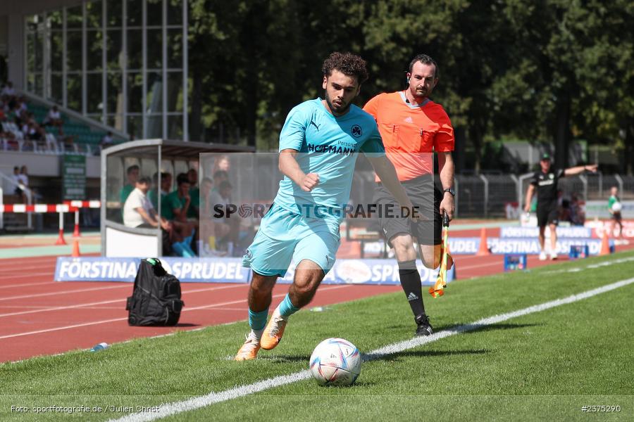Kenan Aydin, sport, action, Willy-Sachs-Stadion, SpVgg Greuther Fürth II, Schweinfurt, Saison 2023/2024, SGF, Regionalliga Bayern, Fussball, FCS, BFV, 5. Spieltag, 19.08.2023, 1. FC Schweinfurt 1905 - Bild-ID: 2375290