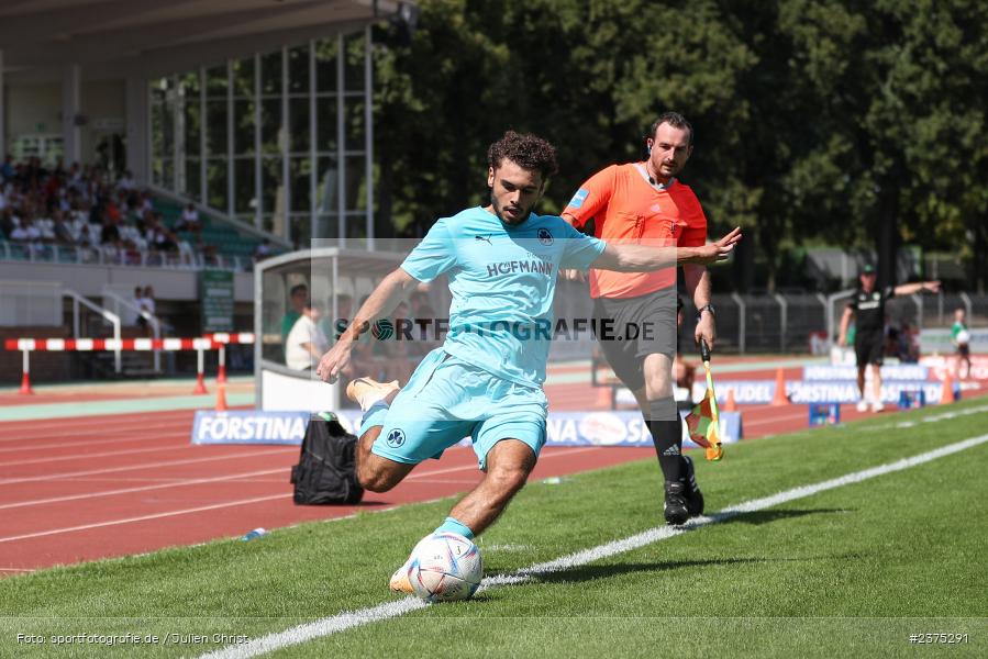 Kenan Aydin, sport, action, Willy-Sachs-Stadion, SpVgg Greuther Fürth II, Schweinfurt, Saison 2023/2024, SGF, Regionalliga Bayern, Fussball, FCS, BFV, 5. Spieltag, 19.08.2023, 1. FC Schweinfurt 1905 - Bild-ID: 2375291