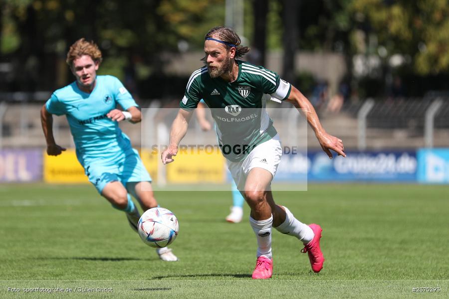 Kristian Böhnlein, sport, action, Willy-Sachs-Stadion, SpVgg Greuther Fürth II, Schweinfurt, Saison 2023/2024, SGF, Regionalliga Bayern, Fussball, FCS, BFV, 5. Spieltag, 19.08.2023, 1. FC Schweinfurt 1905 - Bild-ID: 2375293