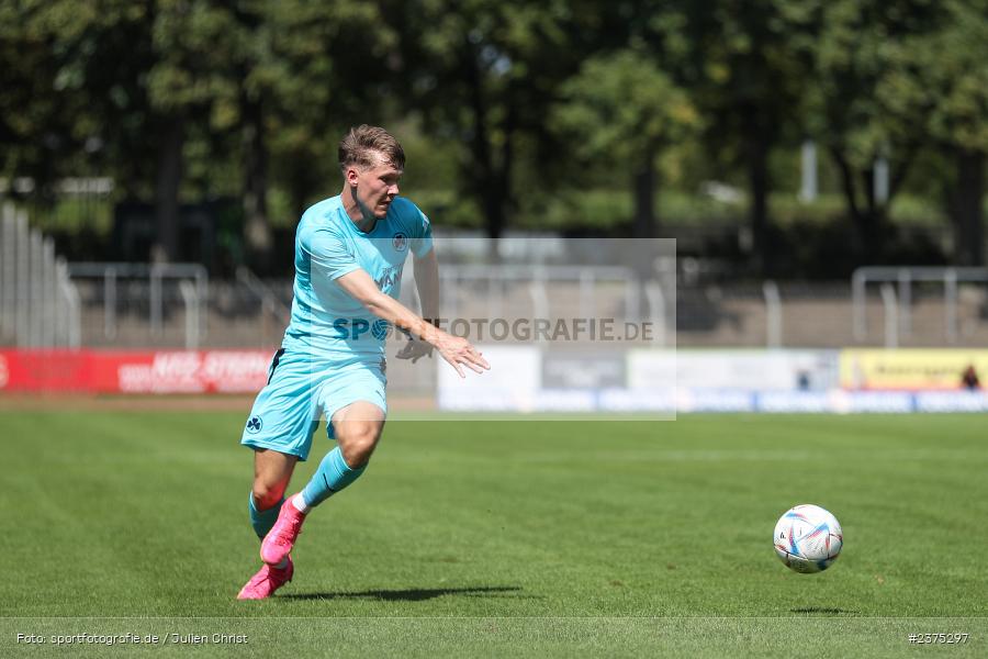 Sebastian Müller, sport, action, Willy-Sachs-Stadion, SpVgg Greuther Fürth II, Schweinfurt, Saison 2023/2024, SGF, Regionalliga Bayern, Fussball, FCS, BFV, 5. Spieltag, 19.08.2023, 1. FC Schweinfurt 1905 - Bild-ID: 2375297