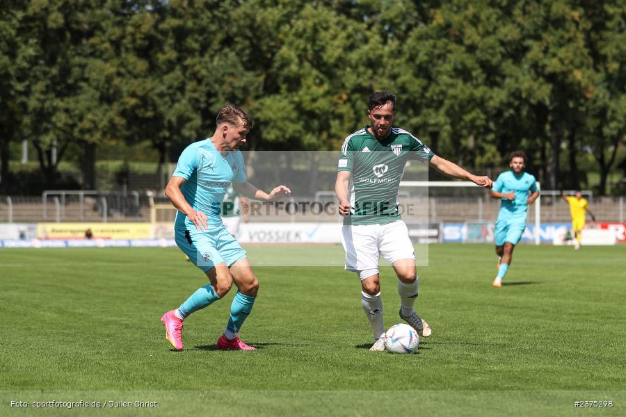 Sebastian Müller, sport, action, Willy-Sachs-Stadion, SpVgg Greuther Fürth II, Schweinfurt, Saison 2023/2024, SGF, Regionalliga Bayern, Fussball, FCS, BFV, 5. Spieltag, 19.08.2023, 1. FC Schweinfurt 1905 - Bild-ID: 2375298
