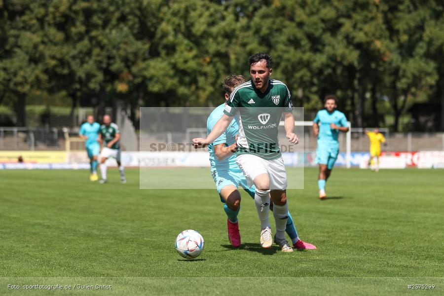 Sebastian Müller, sport, action, Willy-Sachs-Stadion, SpVgg Greuther Fürth II, Schweinfurt, Saison 2023/2024, SGF, Regionalliga Bayern, Fussball, FCS, BFV, 5. Spieltag, 19.08.2023, 1. FC Schweinfurt 1905 - Bild-ID: 2375299