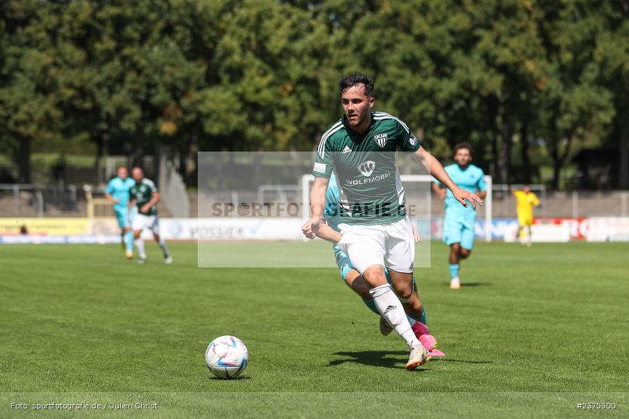 Sebastian Müller, sport, action, Willy-Sachs-Stadion, SpVgg Greuther Fürth II, Schweinfurt, Saison 2023/2024, SGF, Regionalliga Bayern, Fussball, FCS, BFV, 5. Spieltag, 19.08.2023, 1. FC Schweinfurt 1905 - Bild-ID: 2375300
