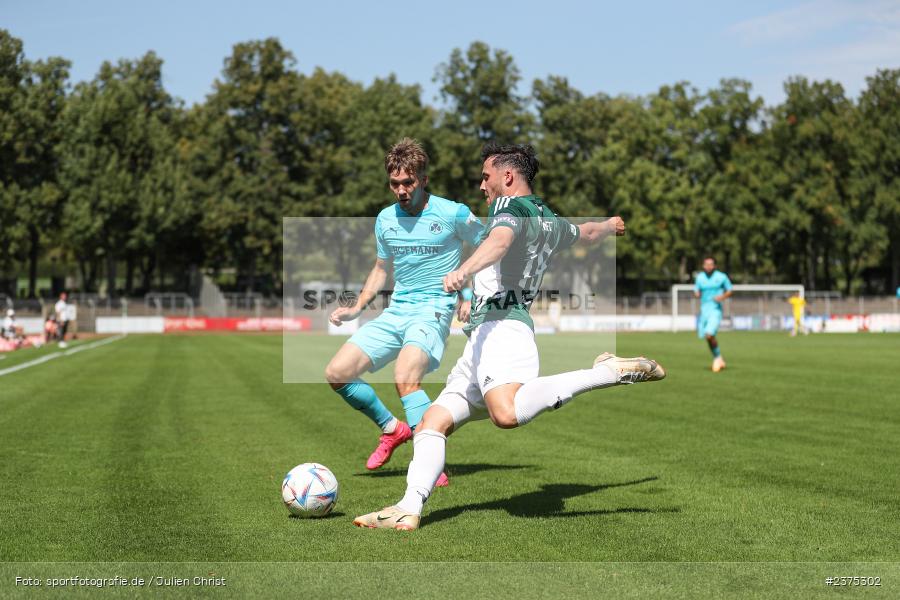 Sebastian Müller, sport, action, Willy-Sachs-Stadion, SpVgg Greuther Fürth II, Schweinfurt, Saison 2023/2024, SGF, Regionalliga Bayern, Fussball, FCS, BFV, 5. Spieltag, 19.08.2023, 1. FC Schweinfurt 1905 - Bild-ID: 2375302